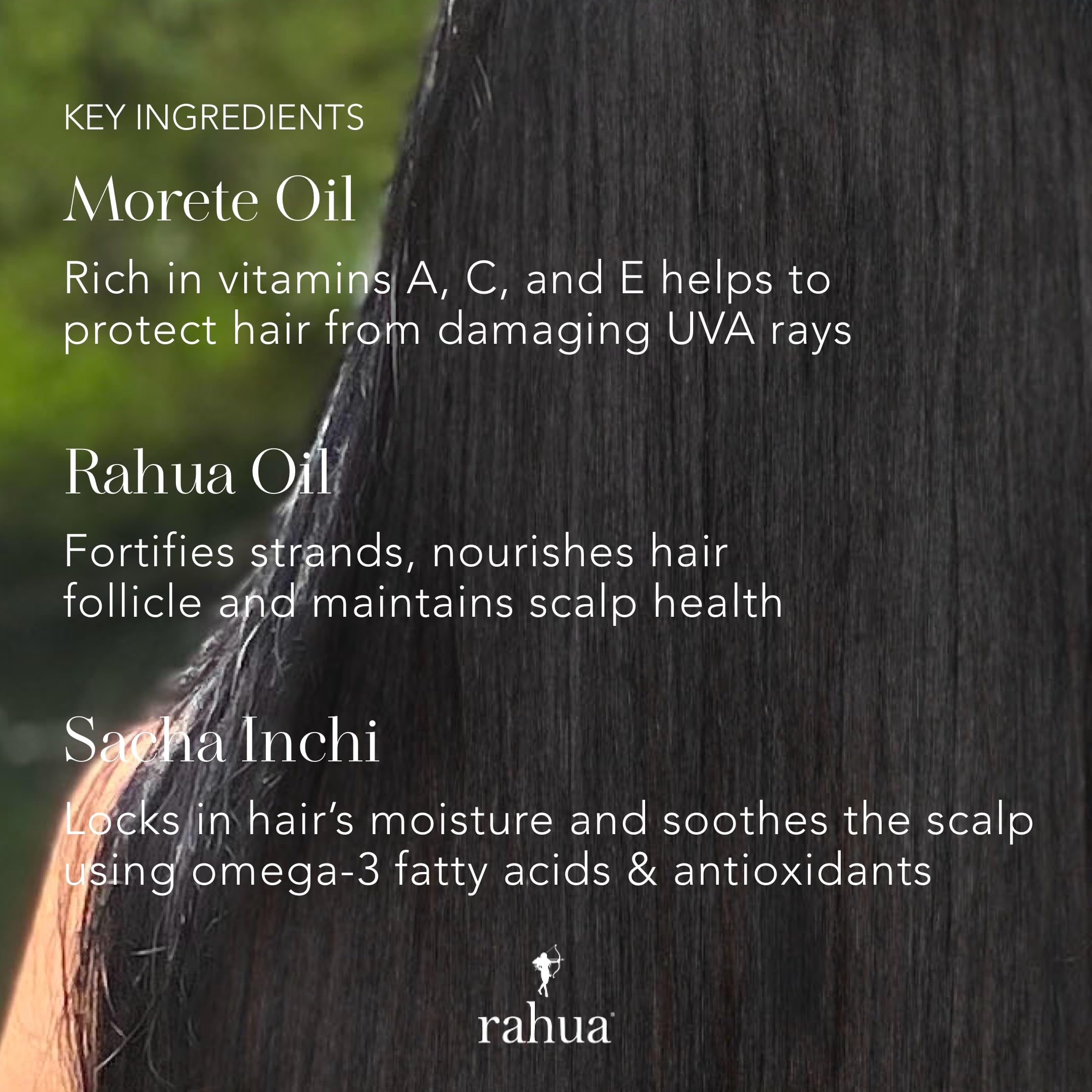 Rahua Hydration Conditioner pump dispenser for easy, even application.