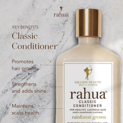Rahua Omega-9 oil bottle emphasizes nourishing scalp-protective oils.