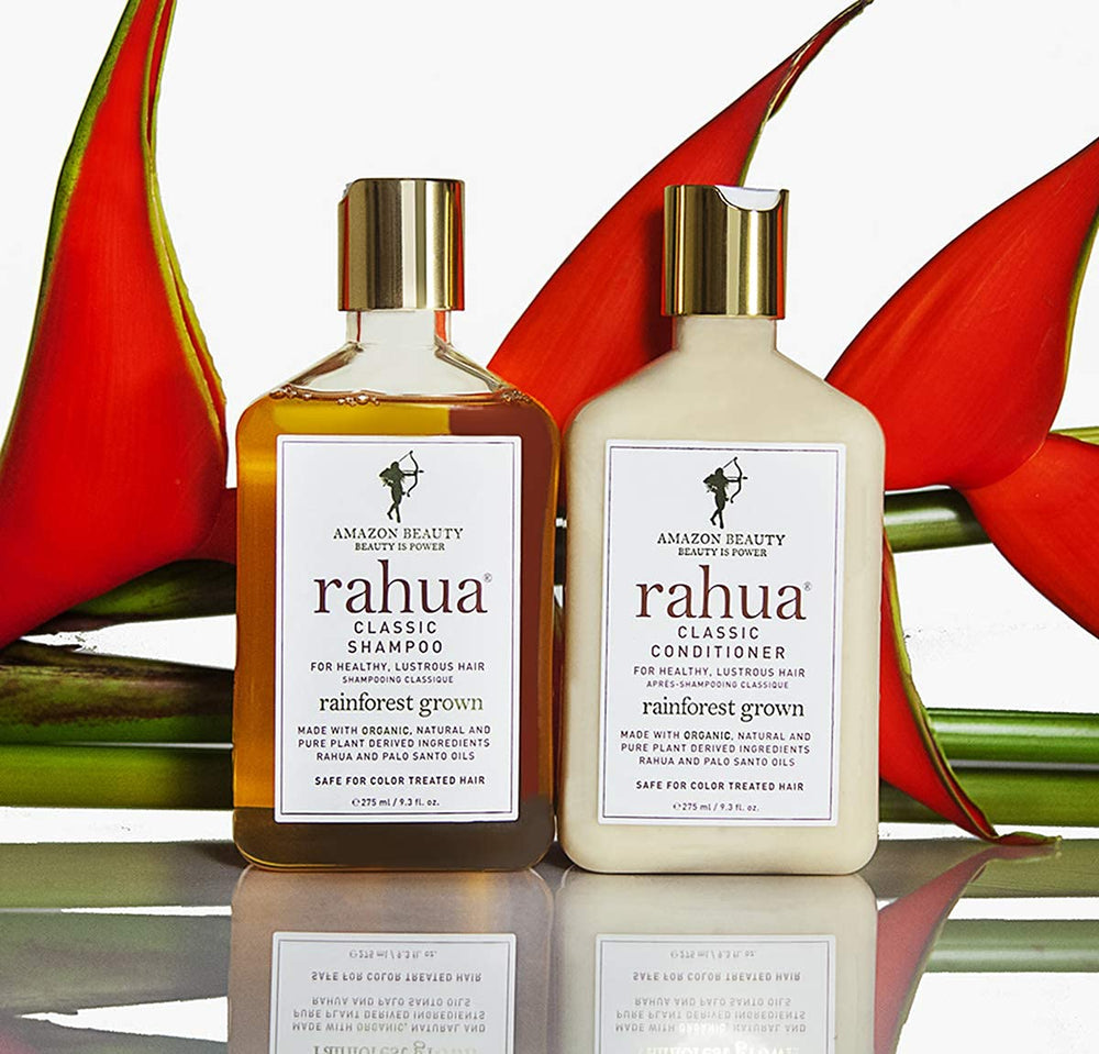 Rahua sustainable packaging signals eco-friendly beauty choice.