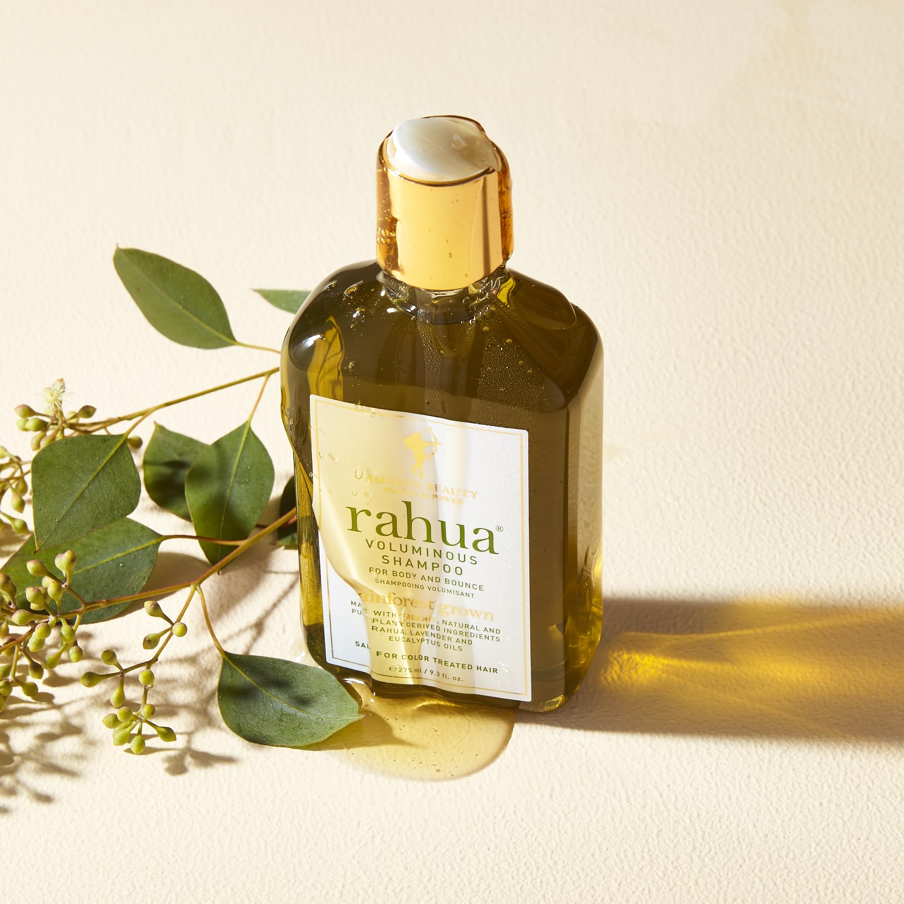 Rahua Voluminous Shampoo quinoa protein supports elasticity for resilient hair