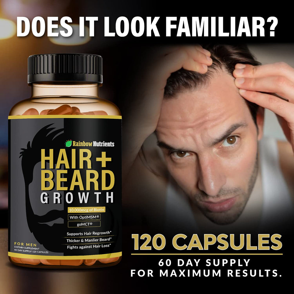Rainbow Nutrients Hair Growth Vitamins pour shot suggests easy daily intake.