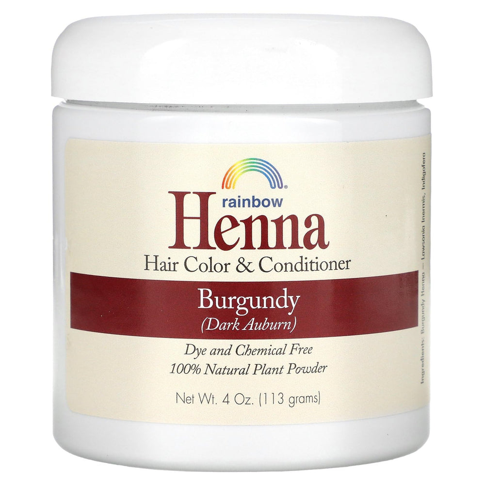 Rainbow Research Henna Persian Burgundy powder ready for even color and natural shine.