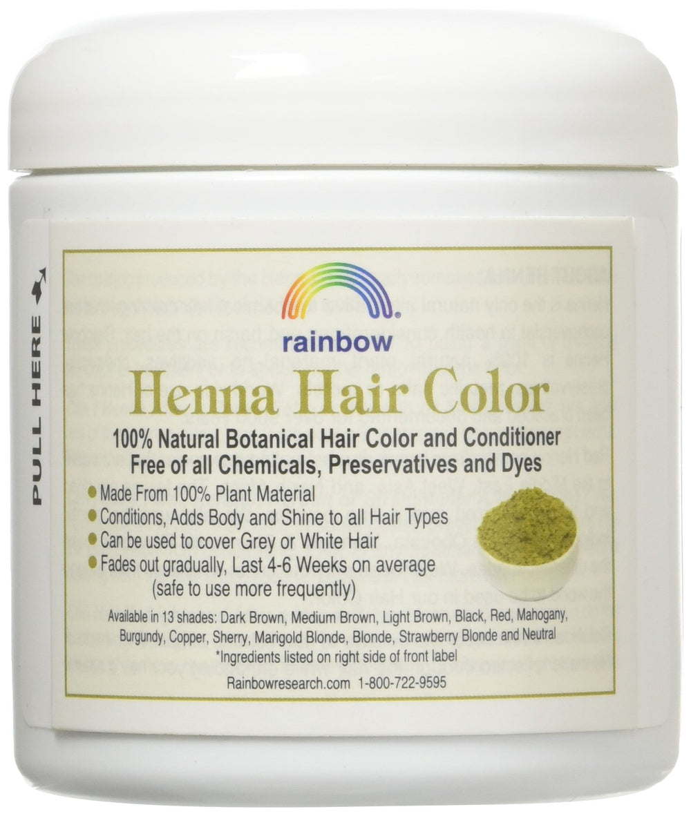 Rainbow Research Henna Persian Med Brown hair applying wet for color depth