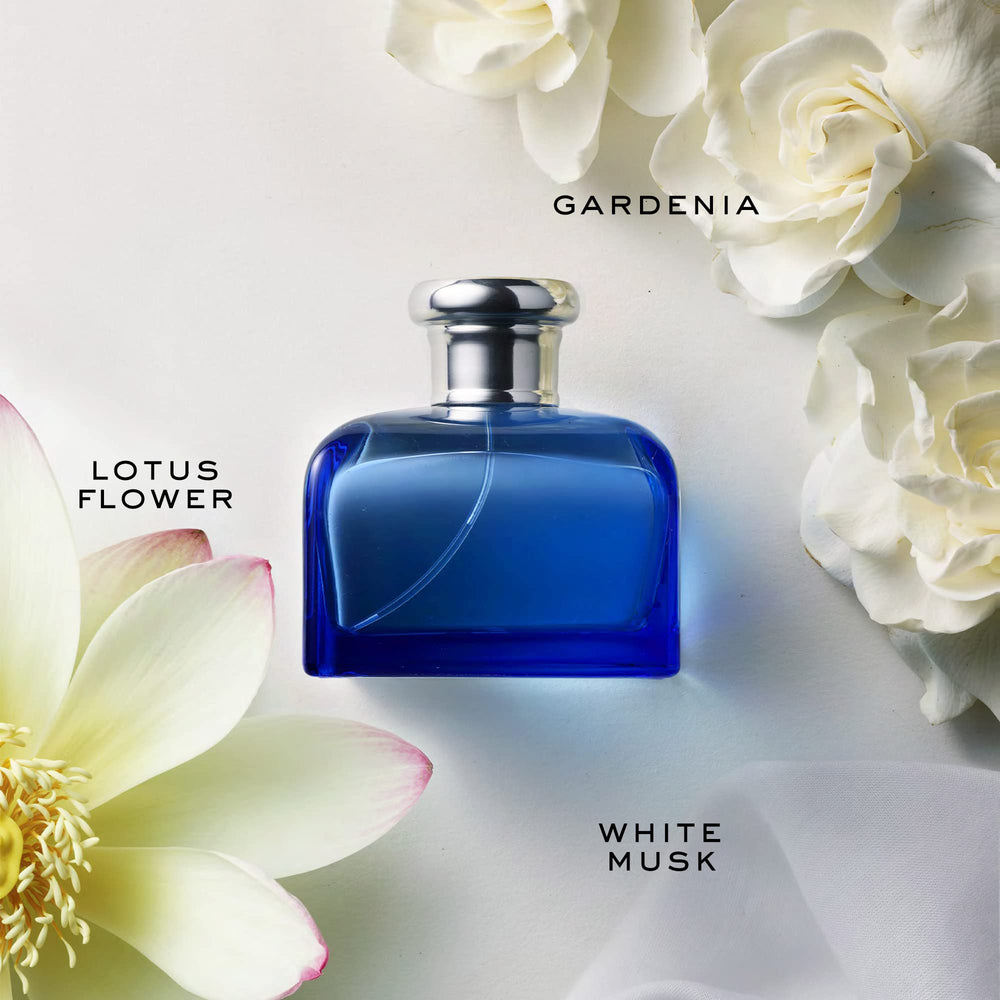 Ralph Lauren Fragrances Blue cap removal detail evokes elegant ritual and personal scent layering.
