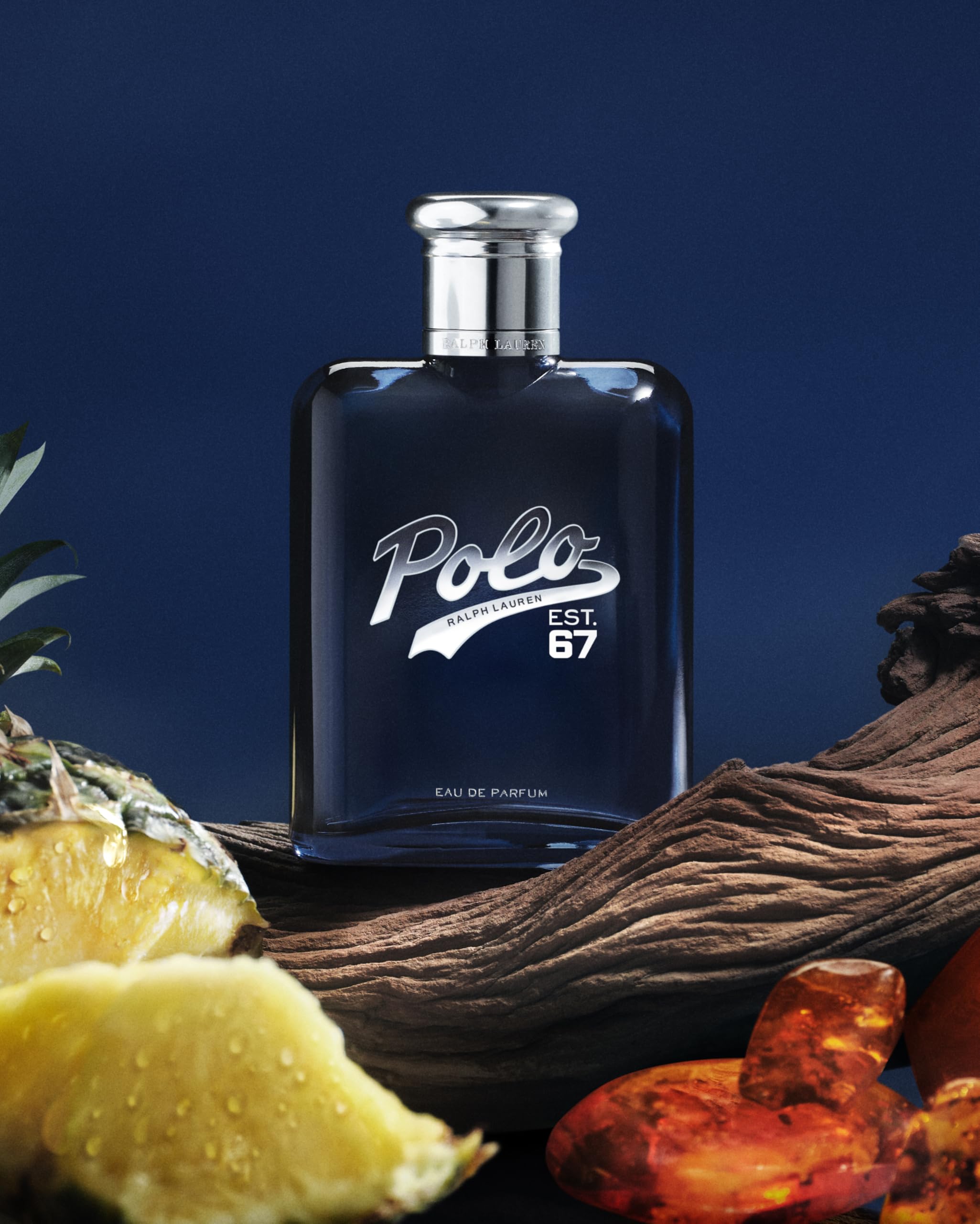 Polo 67 EDP bottle back view highlighting premium fragrance construction.