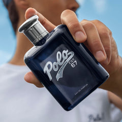 Polo 67 EDP bottle cap close-up with luxury detailing.