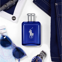 ralph lauren polo blue cap-closeup hints at vetiver-inspired sophistication.