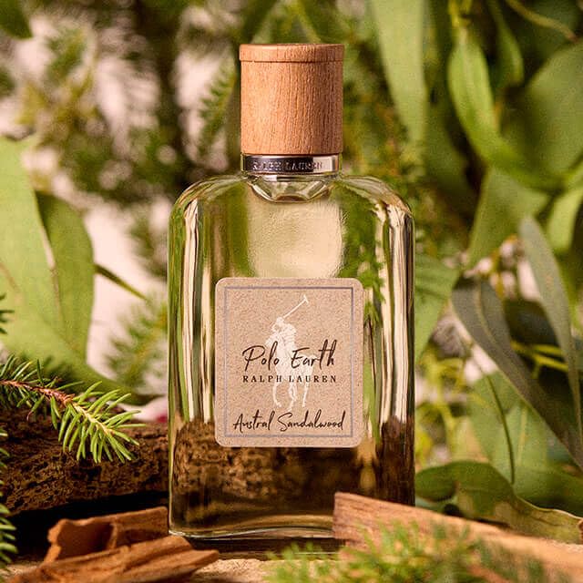 Ralph Lauren Polo Earth packaging evokes forest ambience for travel-ready scent.