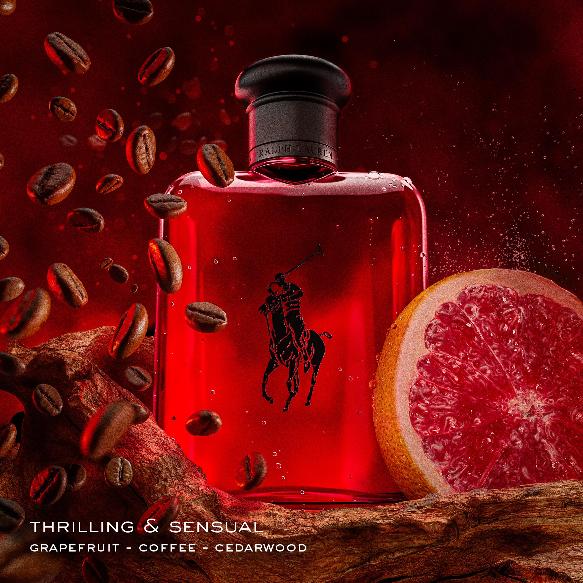 Polo Red sparkling grapefruit note emphasizes fresh vitality for daytime confidence