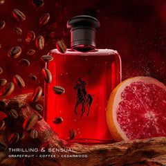 Polo Red sparkling grapefruit note emphasizes fresh vitality for daytime confidence