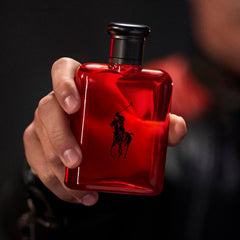 Polo Red saffron note highlights spicy character for a bold evening presence