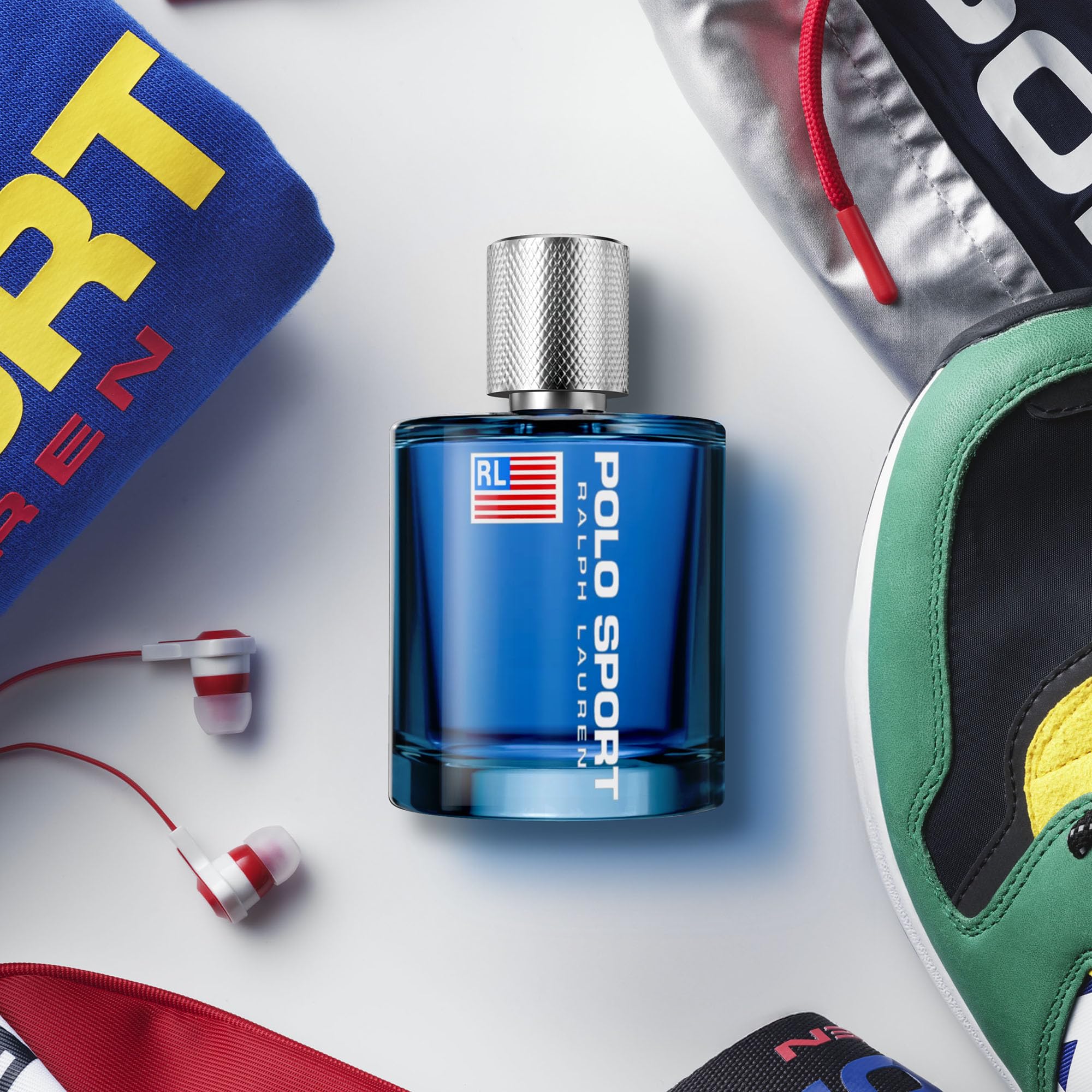 Ralph Lauren Fragrances Polo Sport fresh mint closeup communicates refreshing coolness and athletic confidence.