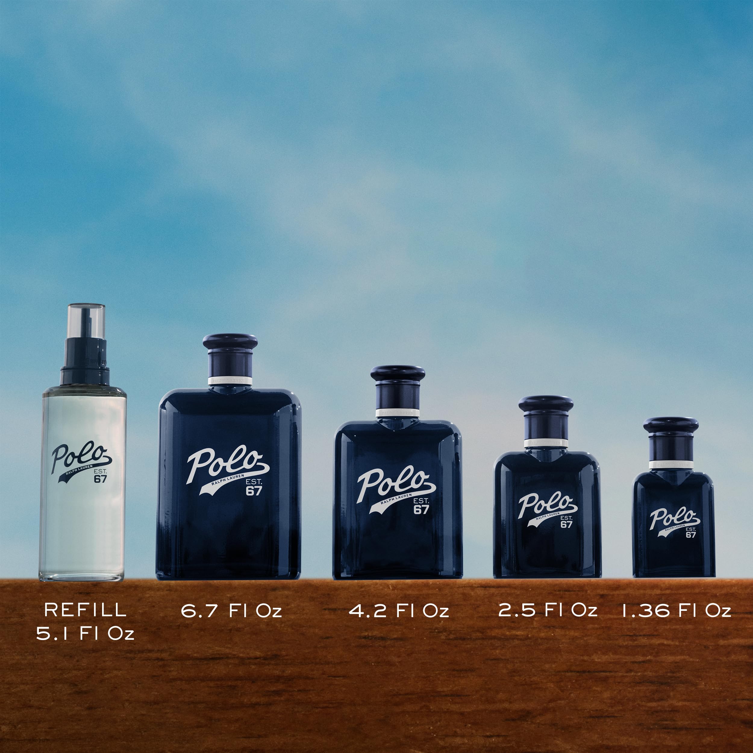 Polo 67 mood shot with sun tones for daytime confidence