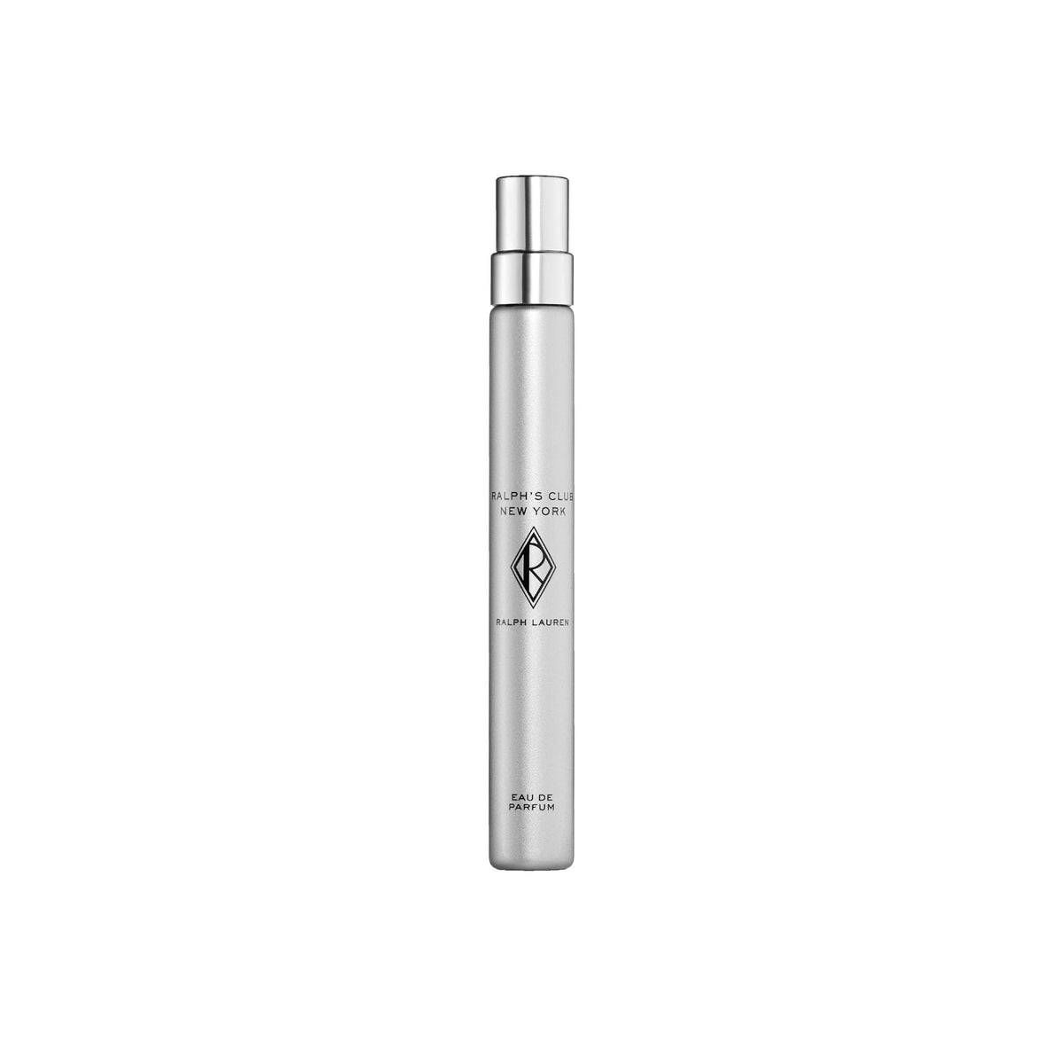 Ralph's Club New York bottle with chrome finish conveying confident wear.