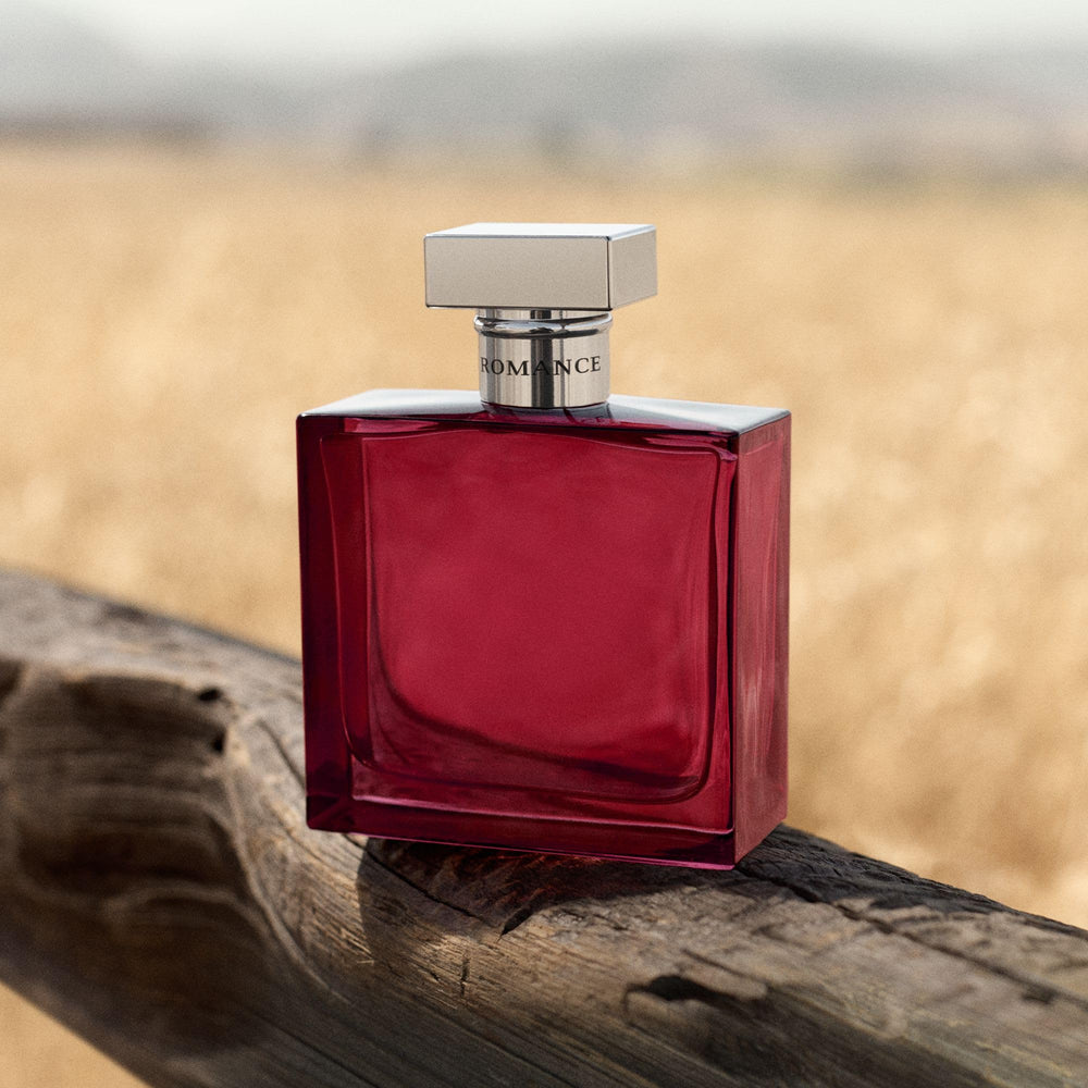 Ralph Lauren Romance Intense application image demonstrates proper pulse-point use