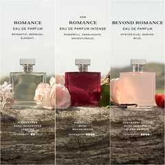 Ralph Lauren Romance Intense box close-up reveals luxurious branding and texture
