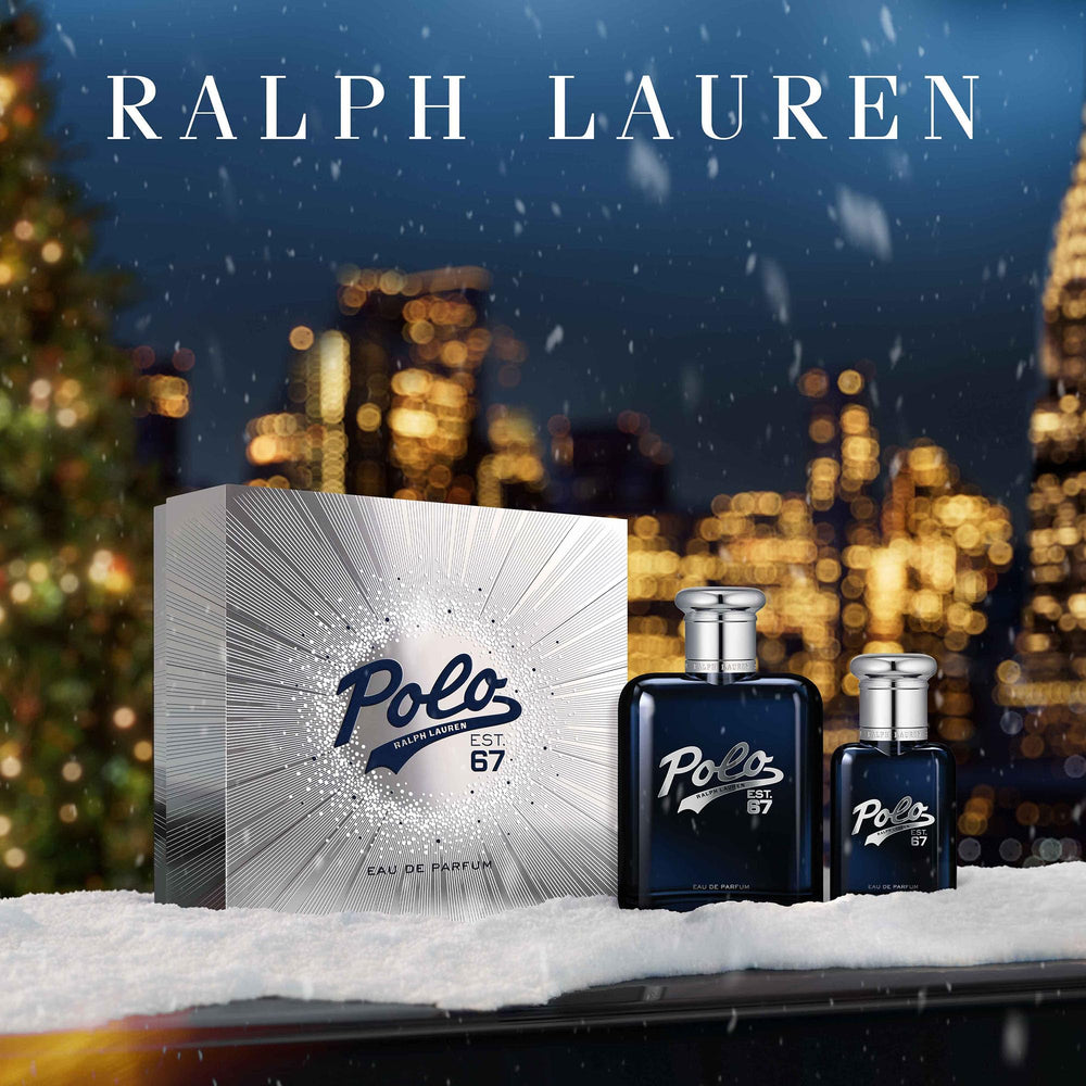 Ralph Lauren Polo 67 cedarwood and benzoin close-up emphasizes warm aroma.