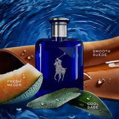 Ralph Lauren Polo Blue gift-set packaging with full and travel sizes.