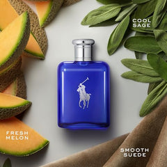 Ralph Lauren Polo Blue hair and body wash provides refreshing grooming routine.