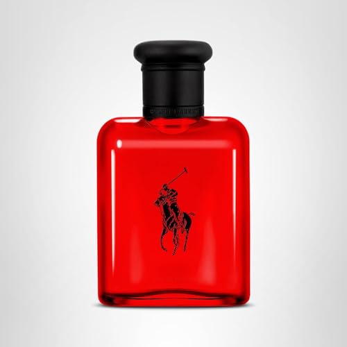 Polo Red 2.5 oz bottle on display showing compact travel size