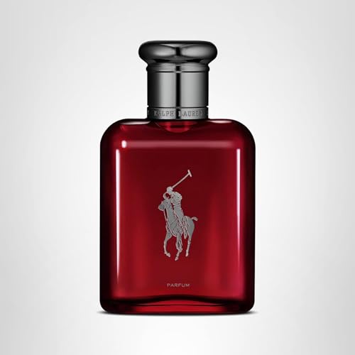 Ralph Lauren Polo Red Parfum branding reinforces enduring style and heritage.