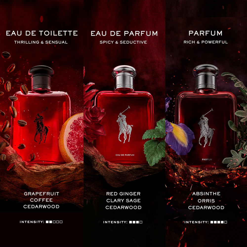 Polo Red Parfum metallic cap illustrates premium design for a refined daily ritual.