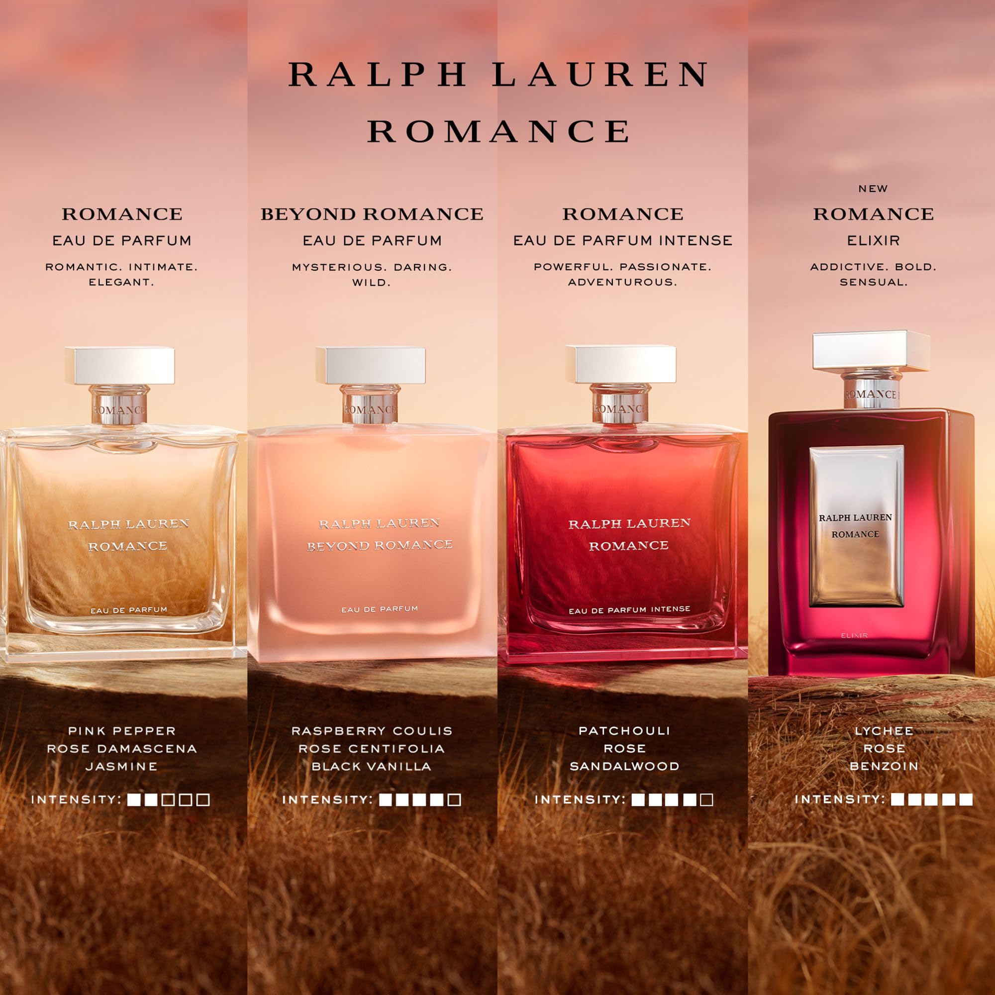 Ralph Lauren Romance gift set on display makes a stylish romantic gift.