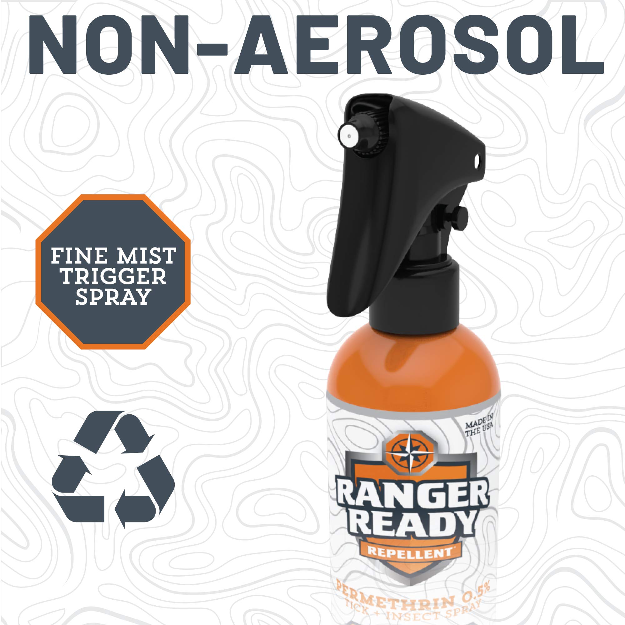 Ranger Ready Permethrin is odorless and fast-drying for ready outdoor use.