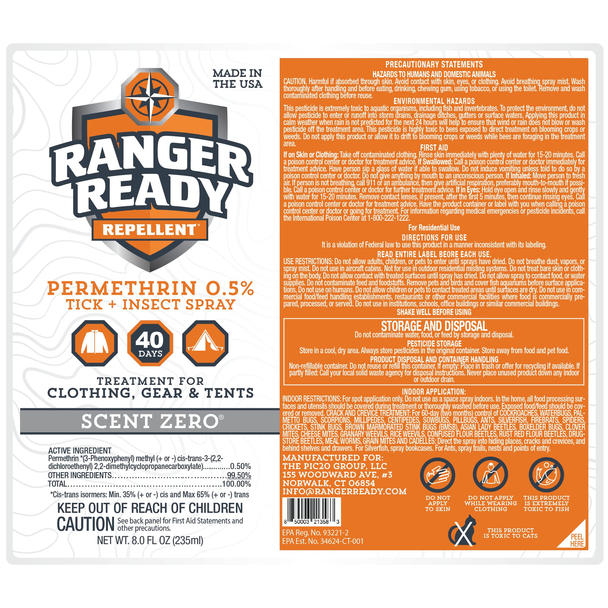 Ranger Ready Permethrin pack of 3 bottles simplifies multi-person outdoor prep.