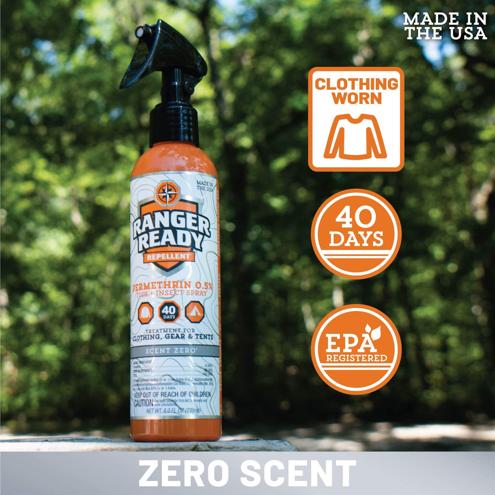 Ranger Ready Repellents: uso exterior en ropa y equipo para actividades al aire libre.