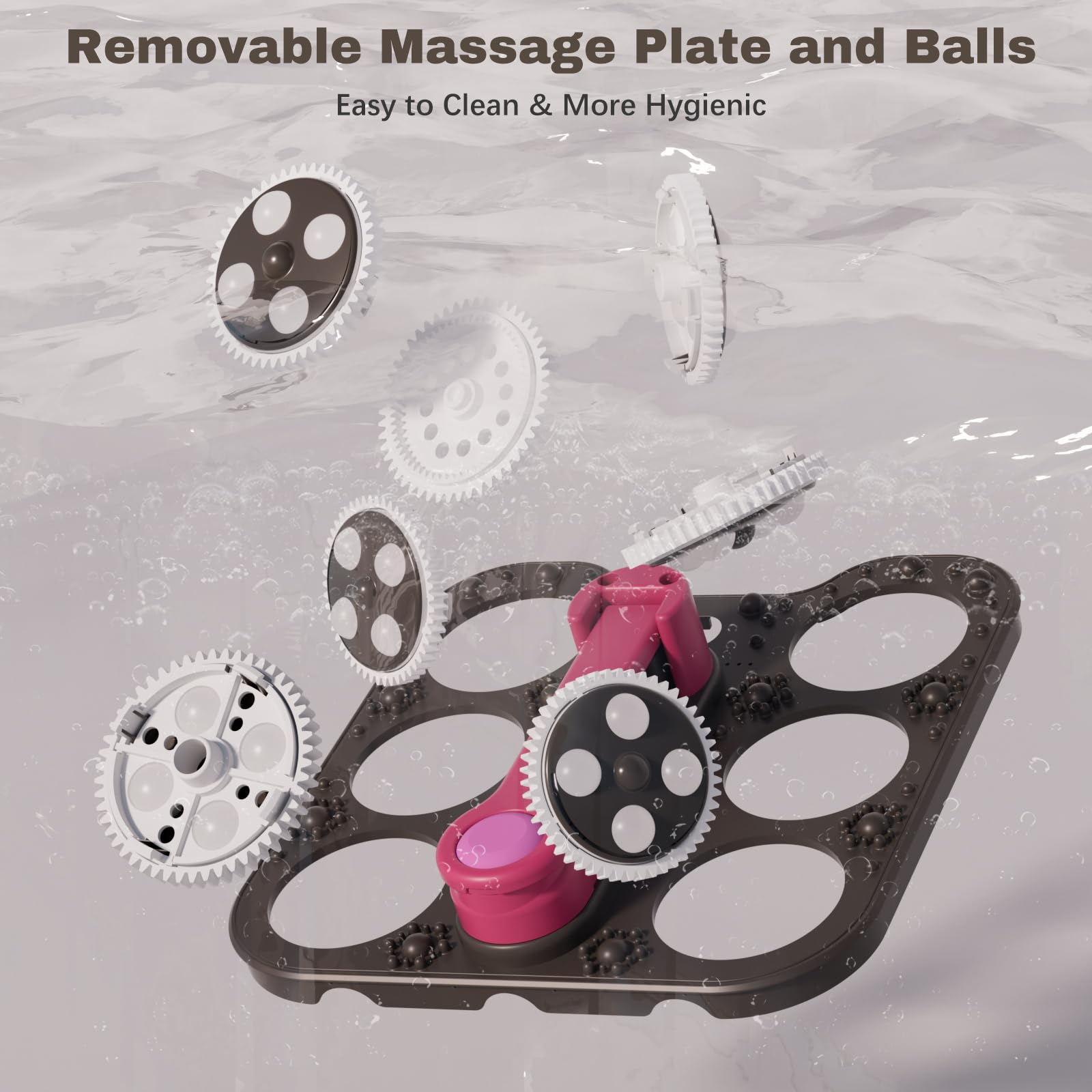 Ranjova Foot Spa bubble jets stimulate acupressure points for a spa-like experience at home.