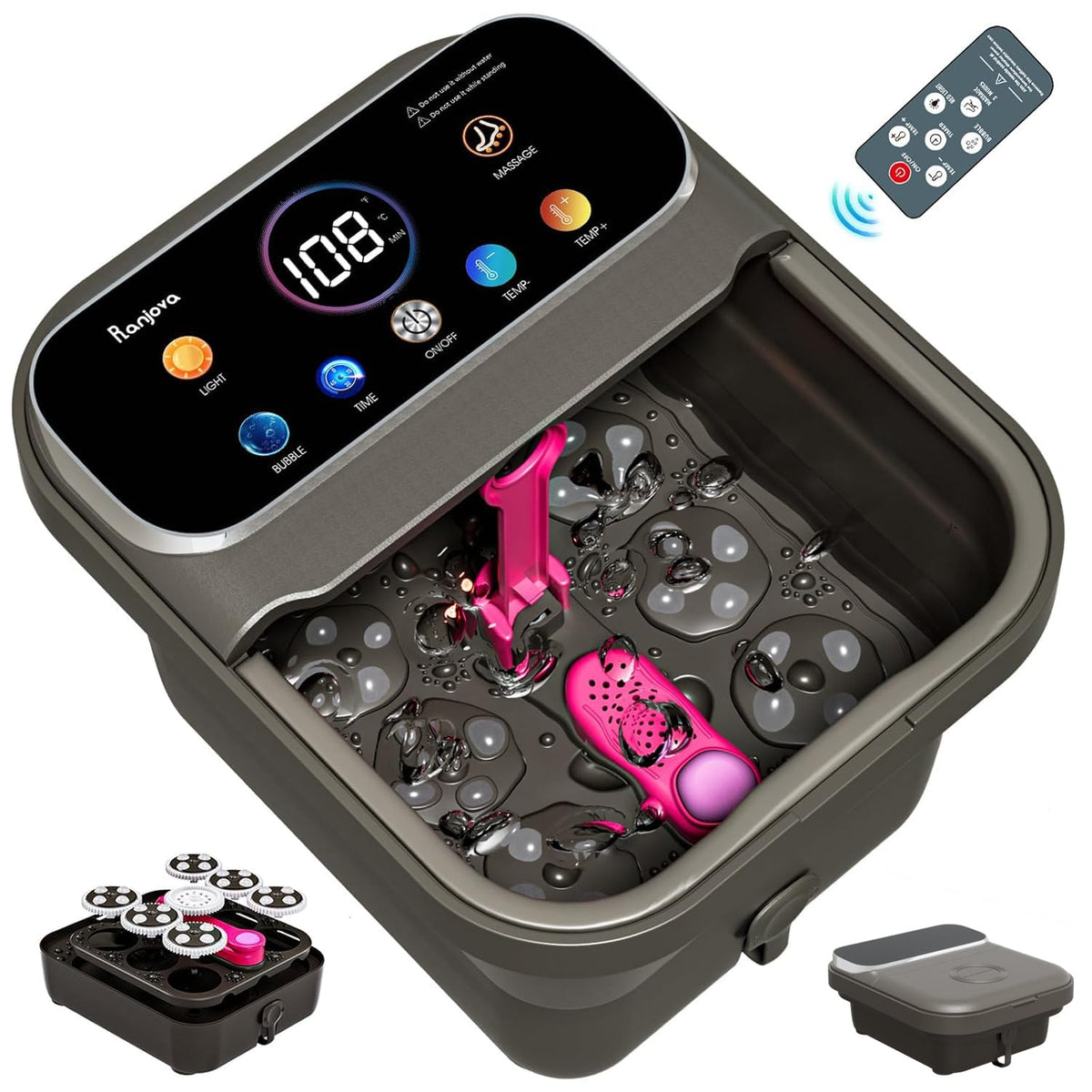 Ranjova Foot Spa with Pro display for easy, precise control during a relaxing home session.