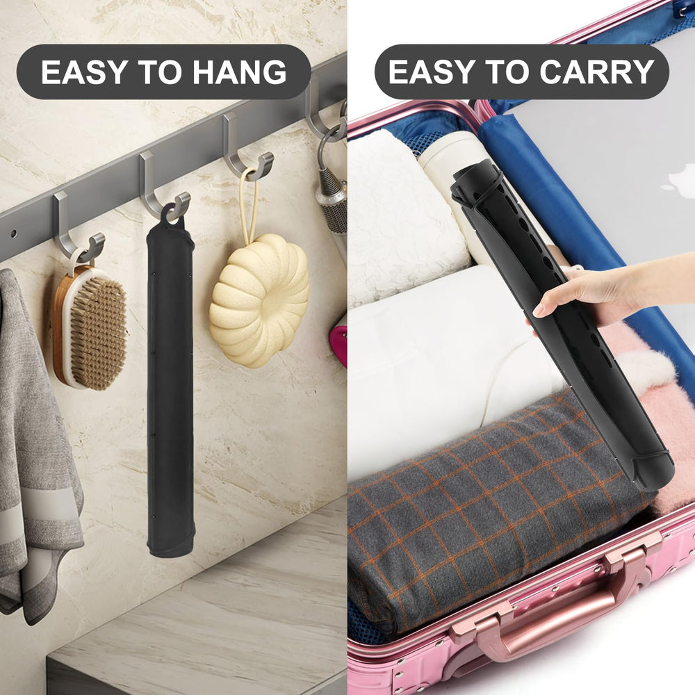 Ranphykx foldable cover rolled up for compact storage in small bathroom