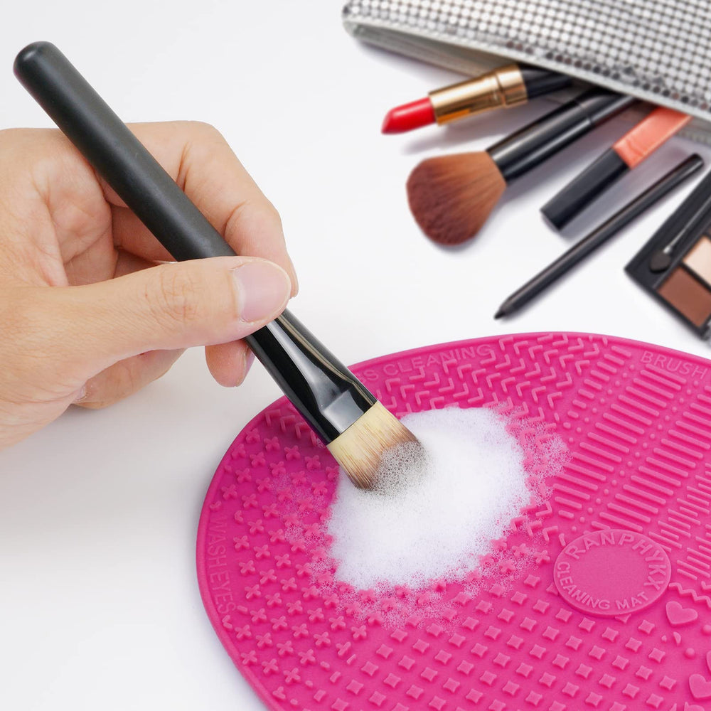 Ranphykx travel-friendly brush cleaner mat compact and portable on-the-go