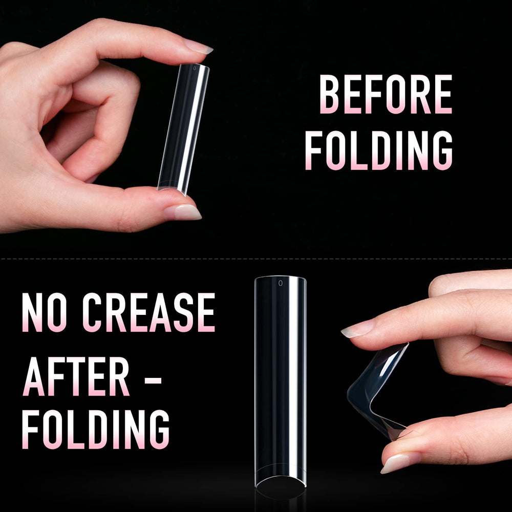 Ranrose half-cover soft gel tips enable smooth color application.
