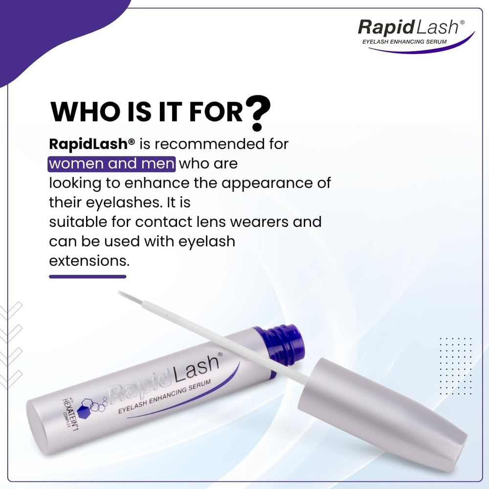 Evening routine with RapidLash showing simple nightly step