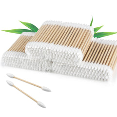 RAQEHO pointed cotton swabs packaging with moisture-proof bag for safe storage and hygiene.
