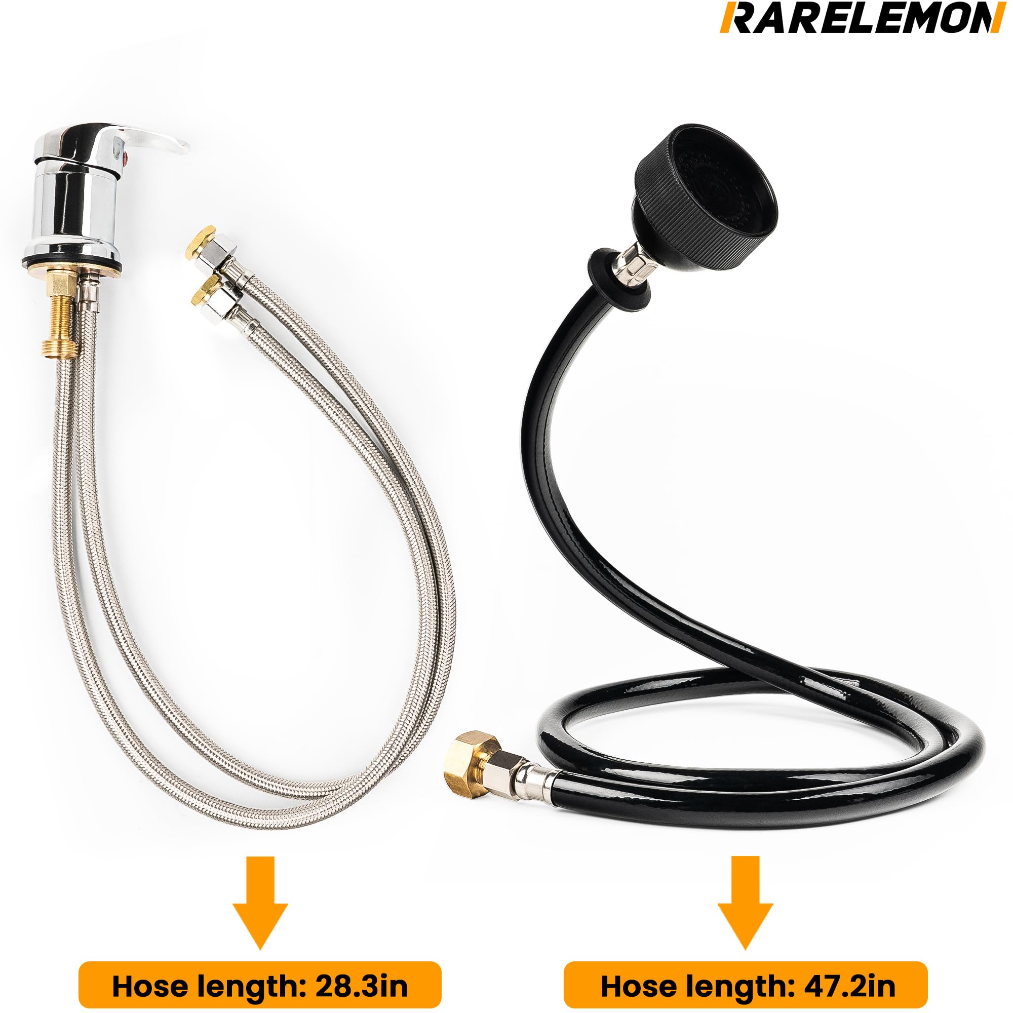 Kit completo Rarelemon para lavabo, instalación rápida y eficiente.