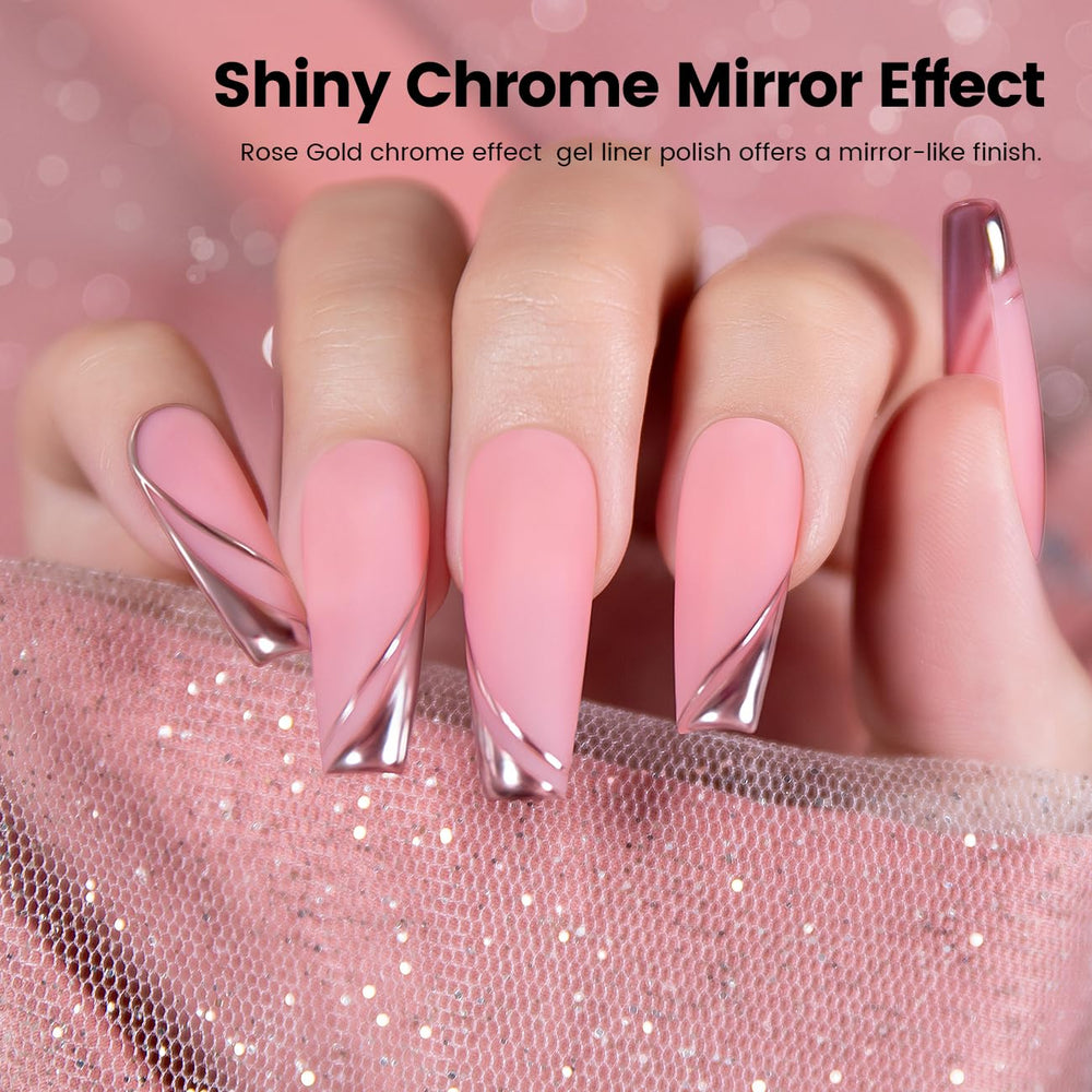 RARJSM chrome mirror finish on nails catching light beautifully