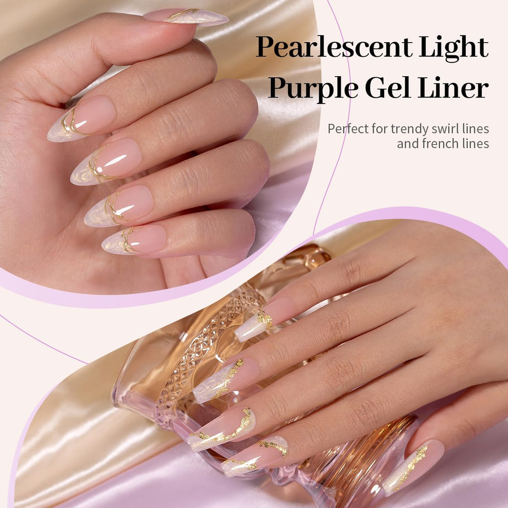 RARJSM gel para uñas con pincel delgado integrado para trazos precisos.