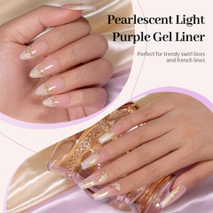 RARJSM gel para uñas con pincel delgado integrado para trazos precisos.