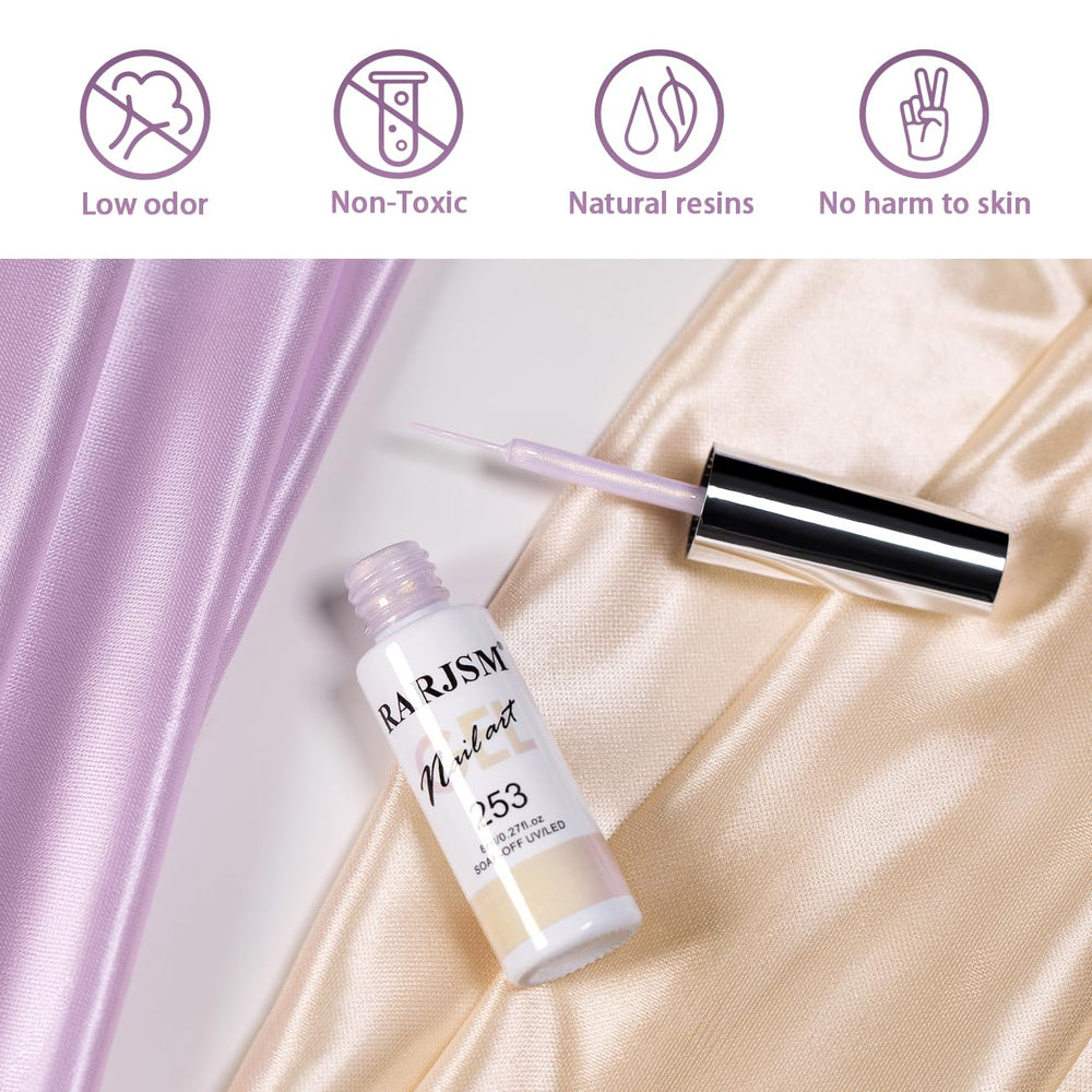 RARJSM delineador de gel con efecto concha y remolino para diseños modernos y brillantes.