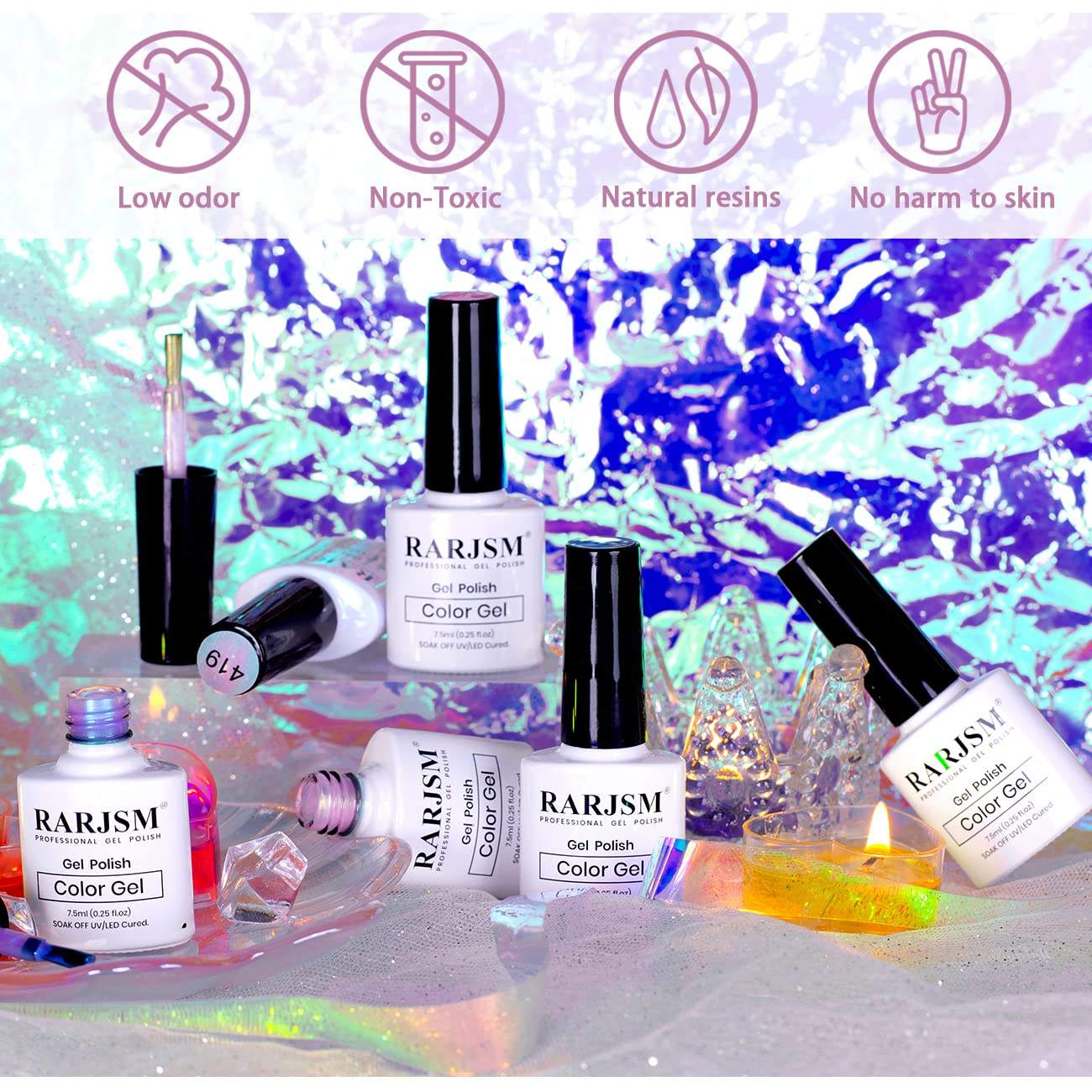 RARJSM DIY manicure kit—easy at-home application supports long-lasting results.
