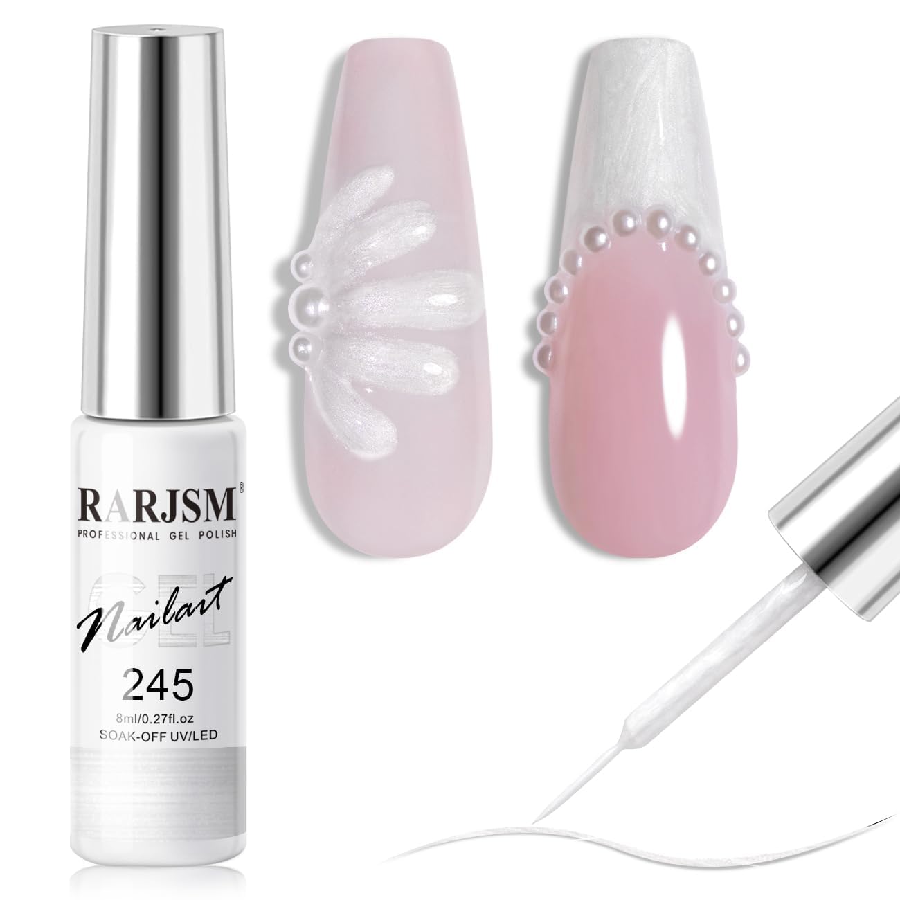 Envase de 8 ml de RARJSM, práctico para uso diario.