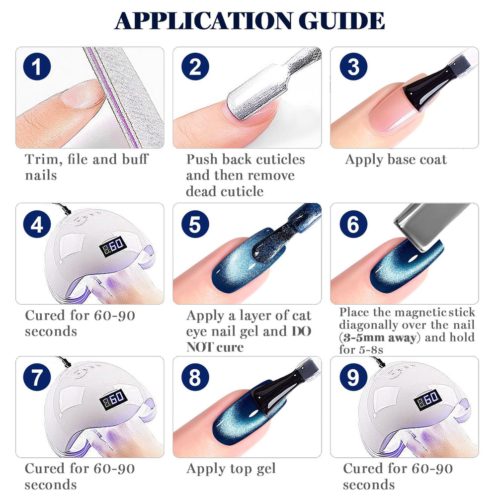 RARJSM manicure step-by-step closeup highlights easy two-step application.