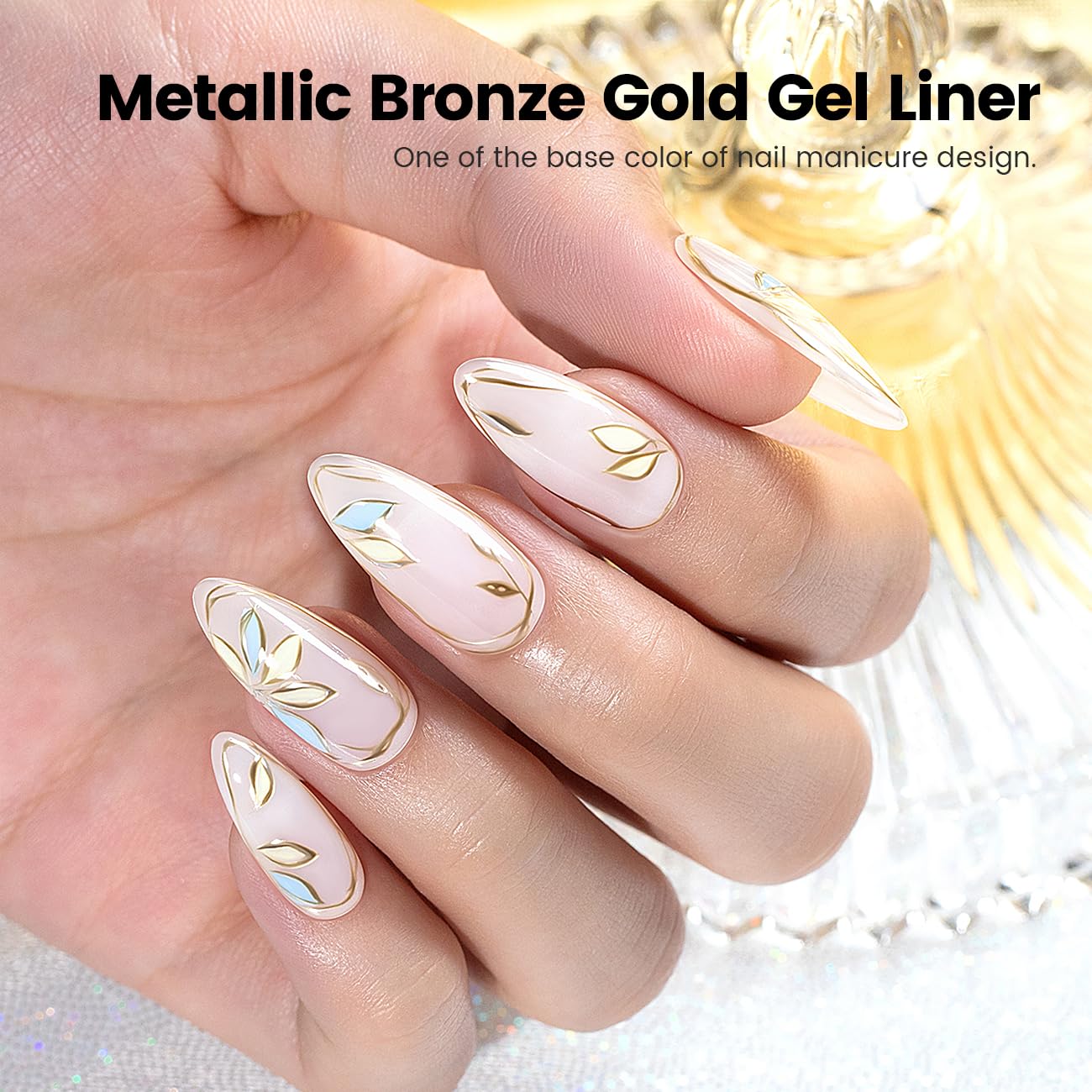 RARJSM mirror-finish chrome gel liner for high-shine detail