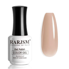 RARJSM Nude Gel Polish bottle closeup showing glossy finish