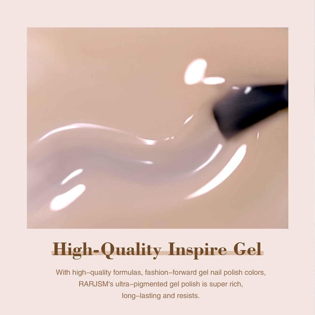 RARJSM Nude Gel Polish French manicure idea with natural tone