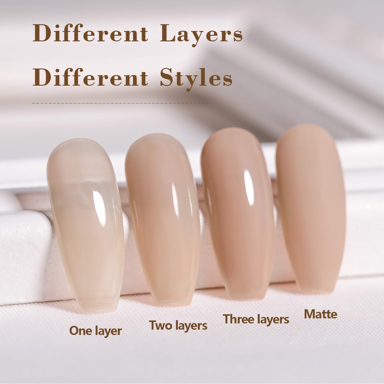 RARJSM Nude Gel Polish smooth formula prevents smudges and chips