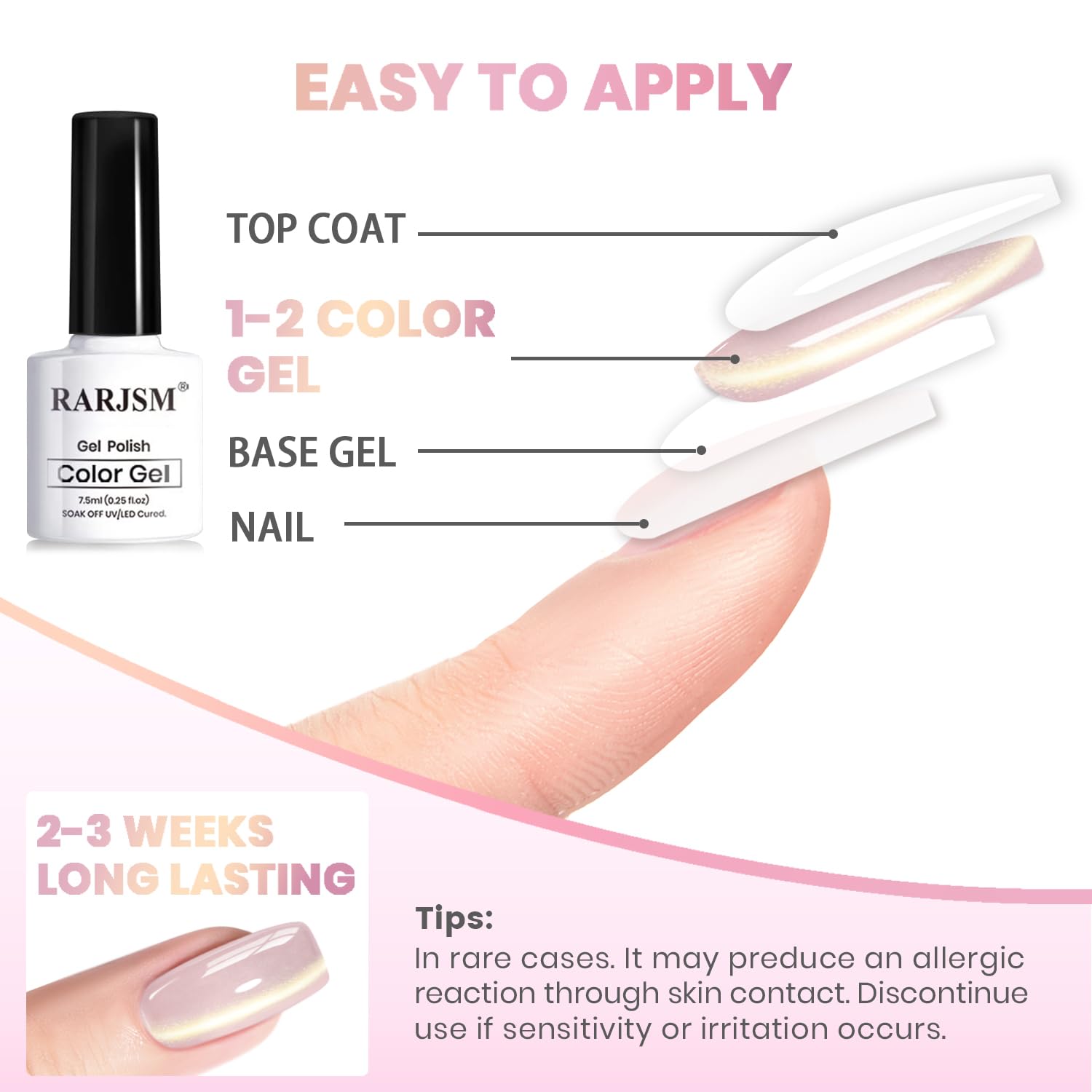 RARJSM nude gold glitter closeup reveals smooth texture and reflective particles.